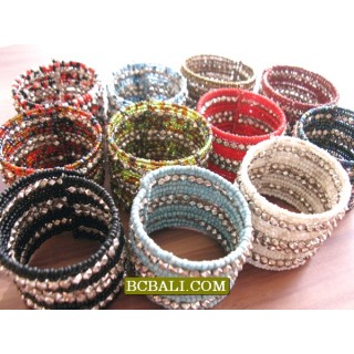 Bali Beads Cuff Bracelets Free Shipping Package